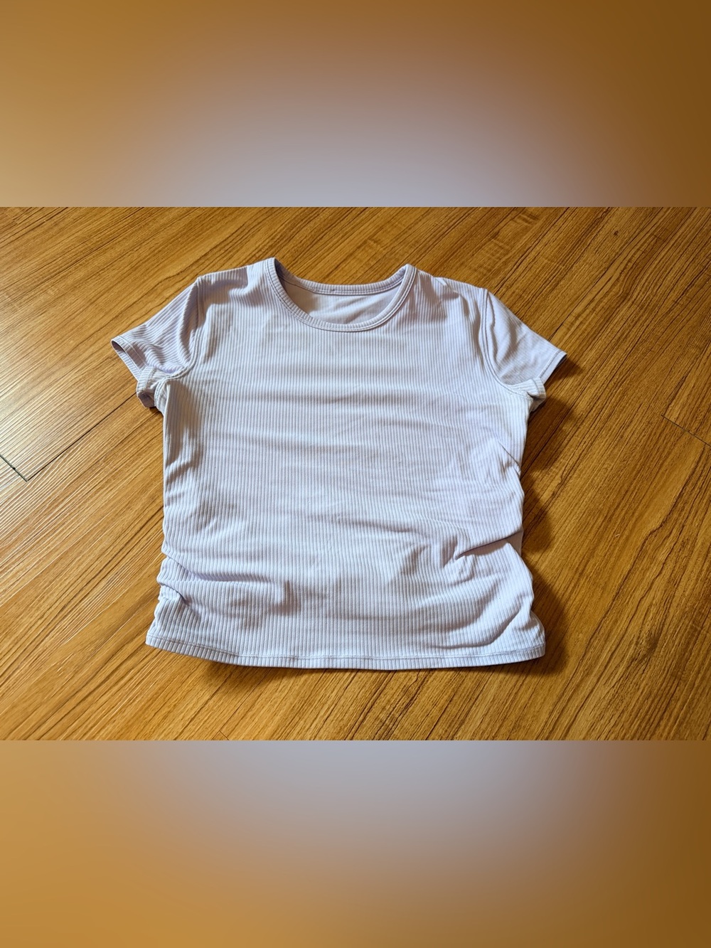 Lululemon It Takes Back-Twist Ribbed Short-Sleeve Shirt Lavender Frost size 8